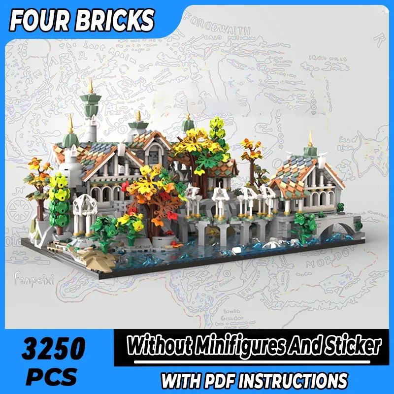 Rings Movies Model Moc Building Bricks Medieval Garden Castle Technology Modular Blocks Gifts Christmas Toys DIY Sets Assembly