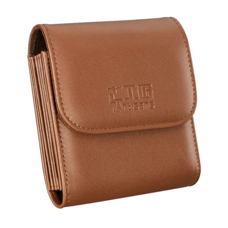 7artisans 5-карманная сумка для хранения фильтров из искусственной кожи, устойчивая к царапинам, защитная сумка для фильтров, противоударная, пылезащитная