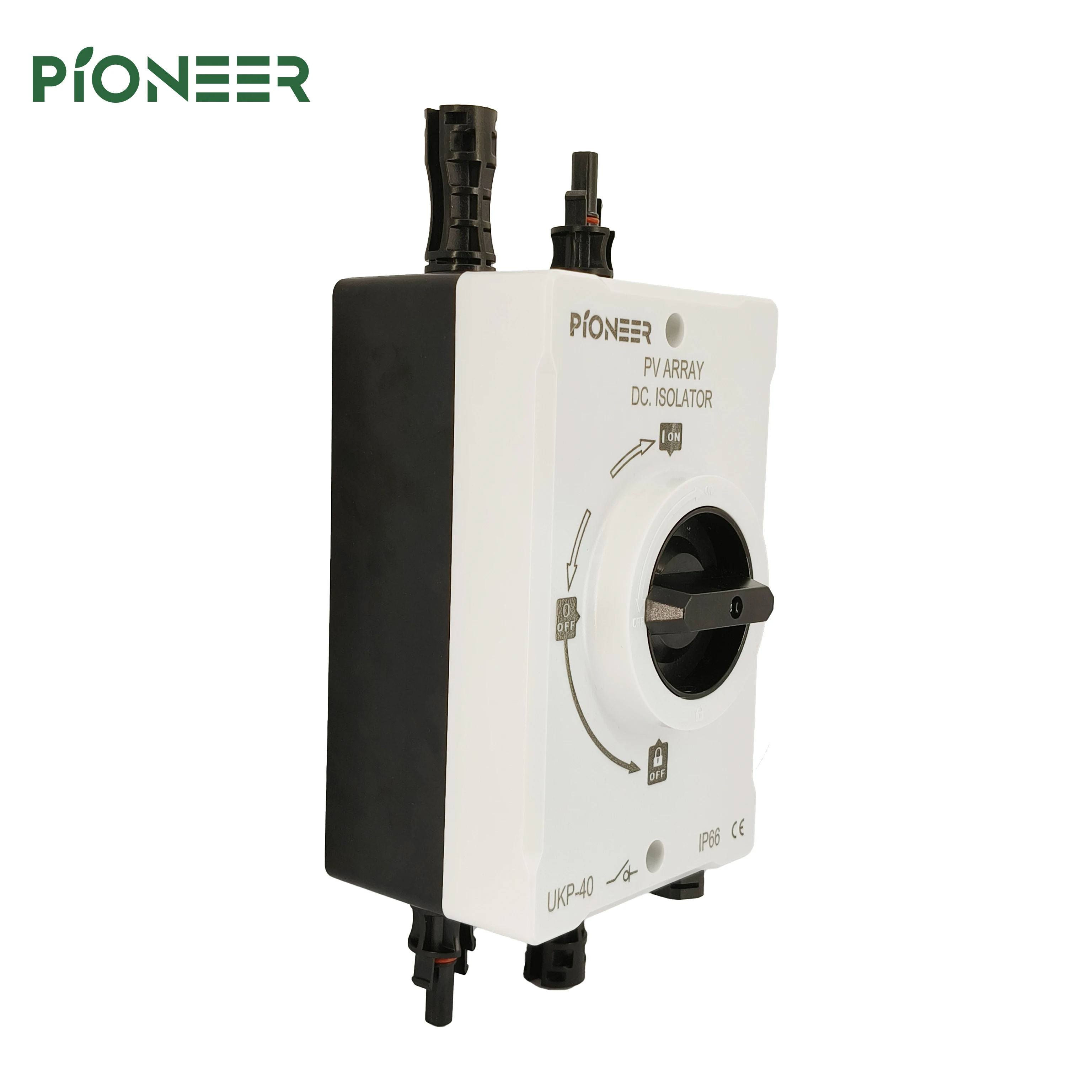 Pioneer UKP-40 IP66 Waterproof DC Photovoltaic Isolator Switch 4Poles 32A 1000V Industrial Use