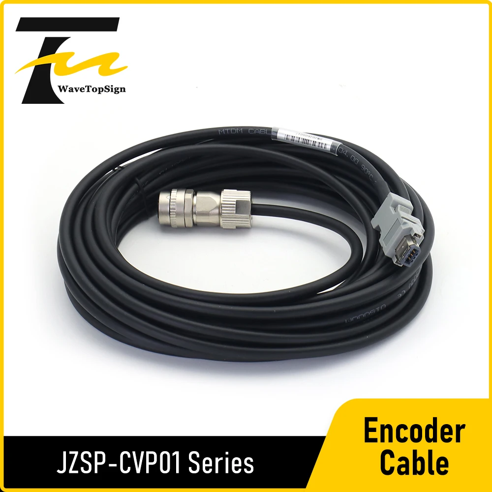 WaveTopSign Servo Motor Encoder Cable JZSP-CVP01-03-E JZSP-CVP01-05-E JZSP-CVP01-10-E for Yaskawa SGMGV 5/7 Series