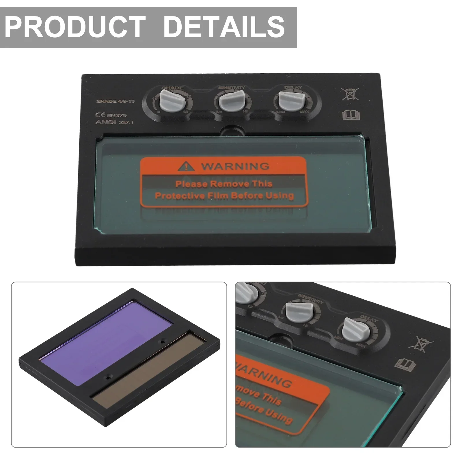 High Tech Welder’s Protective Gear Cover with Original Light Control Circuit and Anti Interference Switch Design