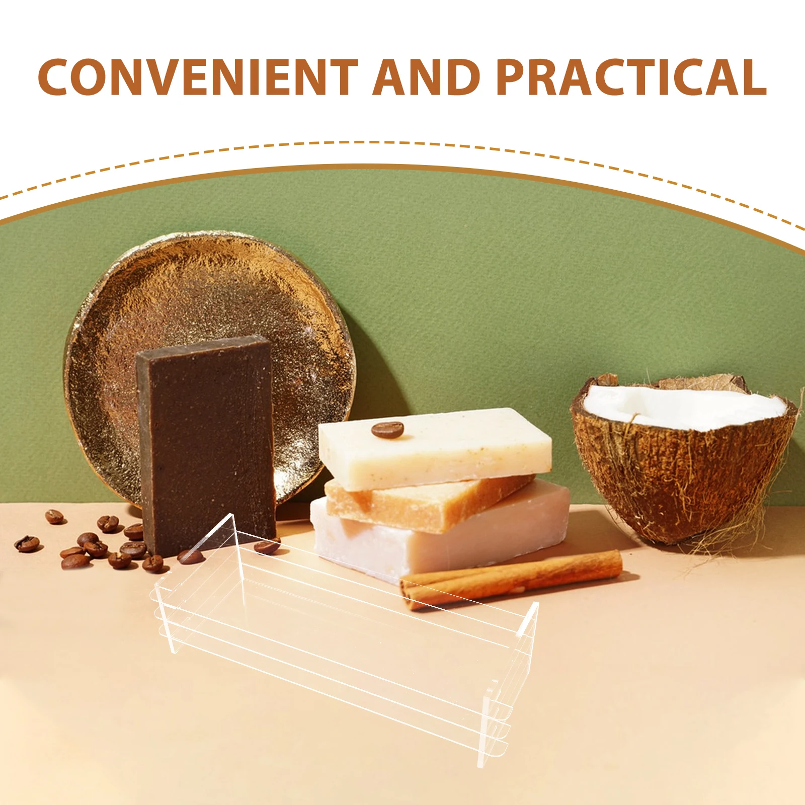 

Adjustable Acrylic Soap Divider Board Desktop Multiuse Tool for Mold Handmade Clear Precision Layering Durable