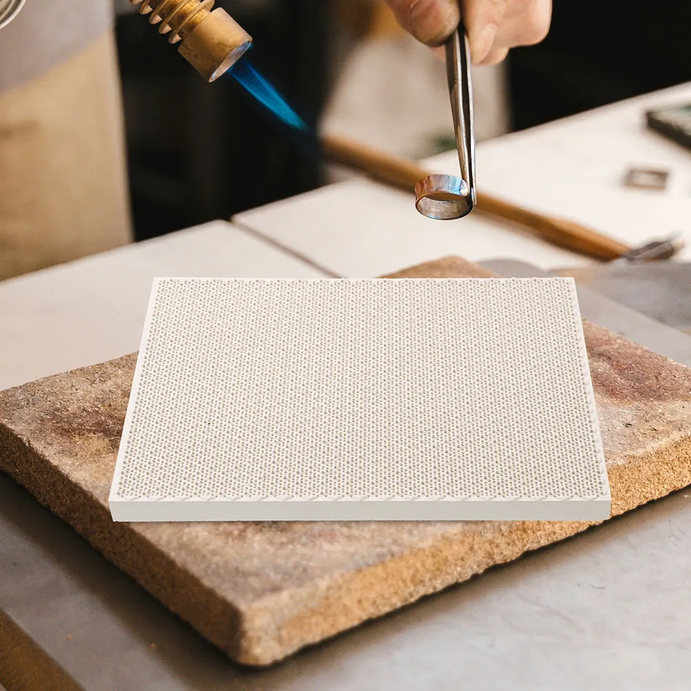 

Ceramic Jewelry Honeycomb Board High Temperature Resistant Panel For Silver Copper Casting Diy Jewelry Making Tool Large Size