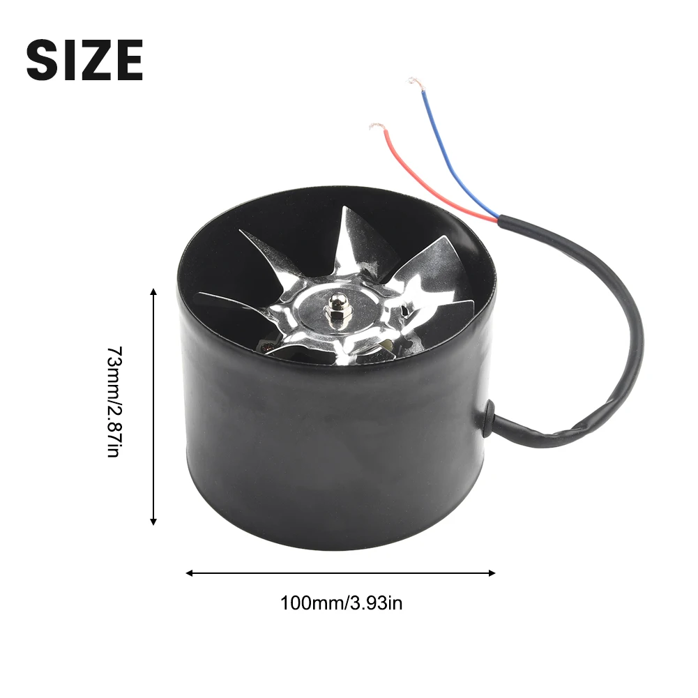 100Mm Extractor Fan Smoke Extractor Duct Fan 140 M³/H Inline Pipe Fan Quiet Strong Wind Thickened Fixed Exhaust Fan For Restaura