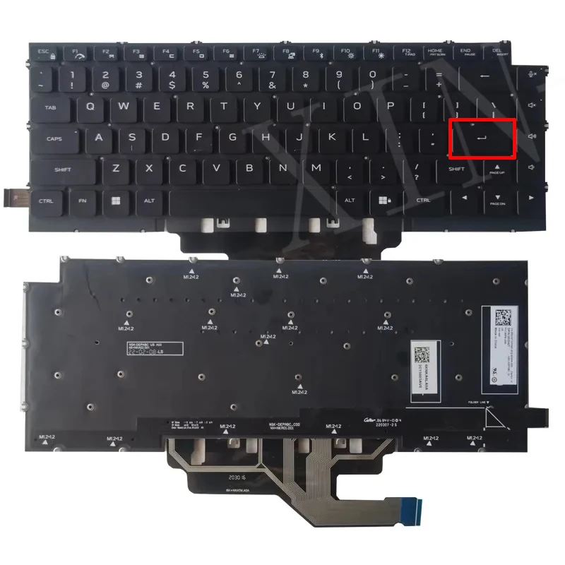 

Клавиатура США с RGB-подсветкой для Dell Alienware X14 R1 US 002V4T NSK-DEPABC SG-B3700-XUA