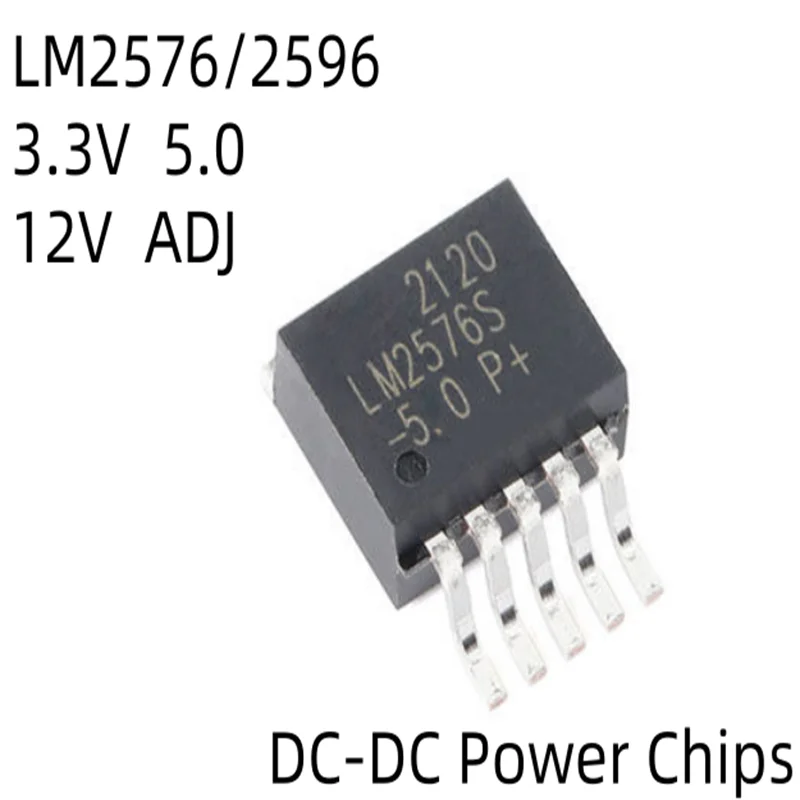 

XKSS 50PCS New and Original LM2576 LM2576SX LM2596 LM2596S-5.0V/12V/3.3V/ADJ TO-263-5 DC-DC Power Chips