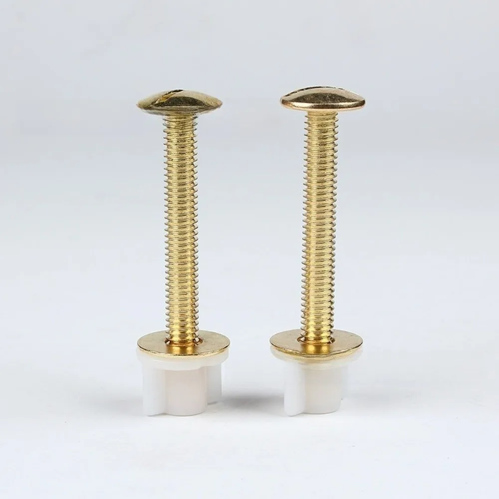 Heavy Duty Steel Toilet Seat Bolts Metal Washers Rubber Washers Toilet Seat Fastener Plastic Nuts Top Mount Toilet Seat Screws