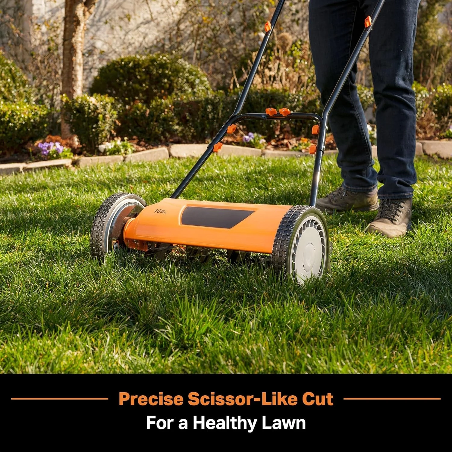 

LMRM1602 Push Reel Lawn Mower 16-Inch 5-Blade