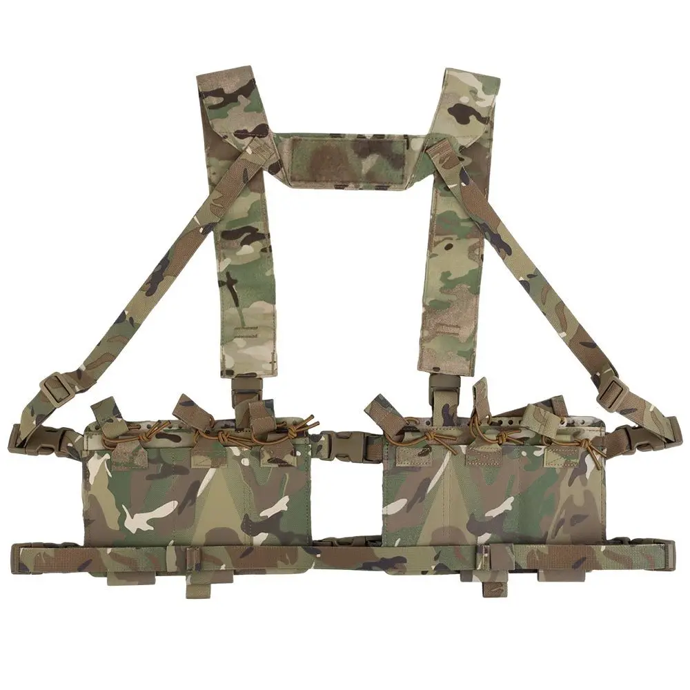 Imagem -03 - Tactical Alpha Chest Rig 34 Split Chassis H-harness Corte a Laser Molle 556 762 Rifle de Pistola Magazine Pouch Caça Airsoft ss Estilo