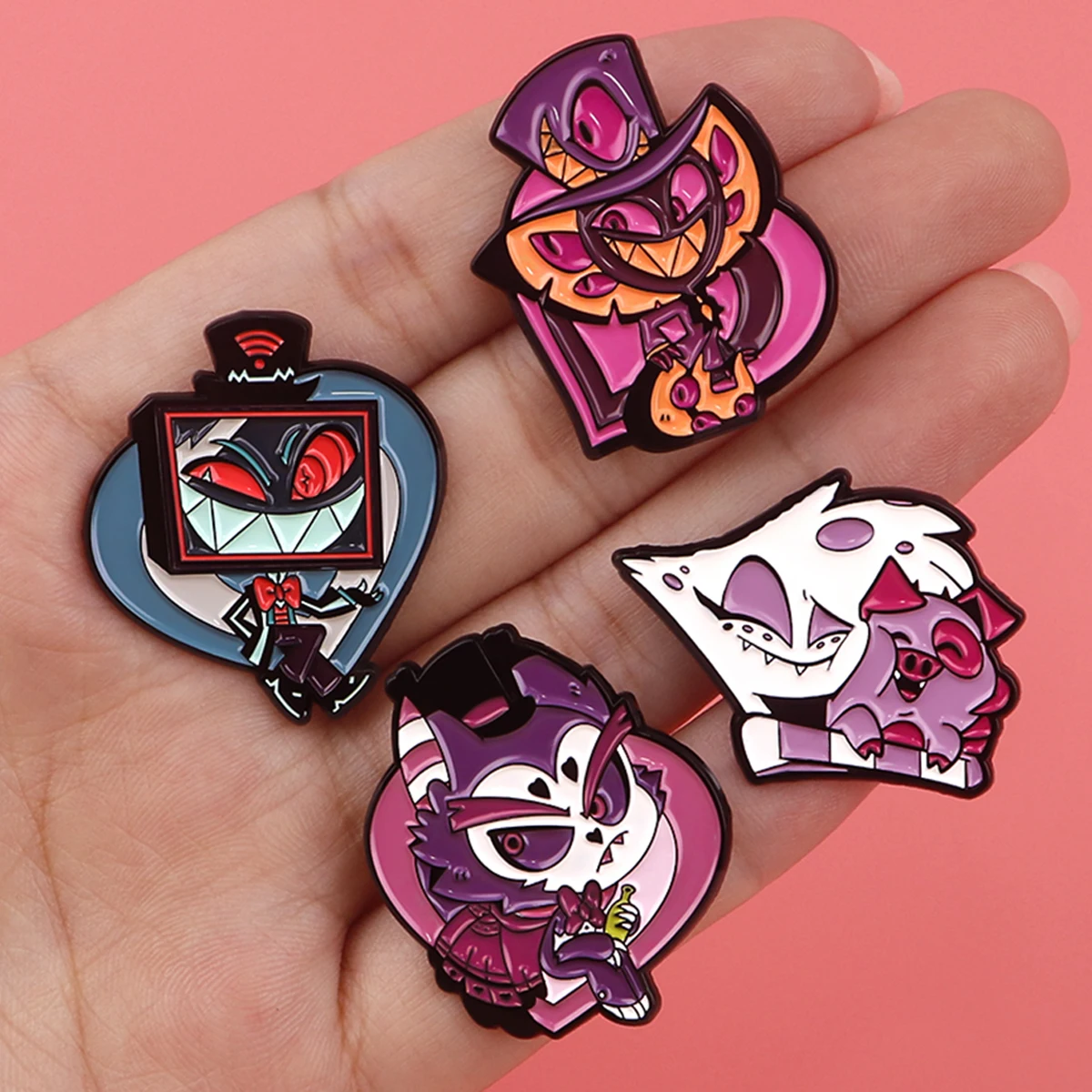 Evil Hell Anime Enamel Pin Brooches Bag Lapel Pins Cartoon Badges on Backpack Accessories Decorative Jewelry Gift for Friends