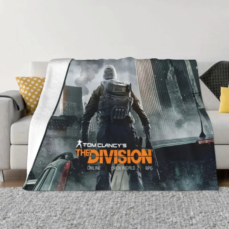 The Division 2 Shd Blankets Coral Fleece Plush Textile Decor Game Multi-function Throw Blanket for Sofa Office Bedspread