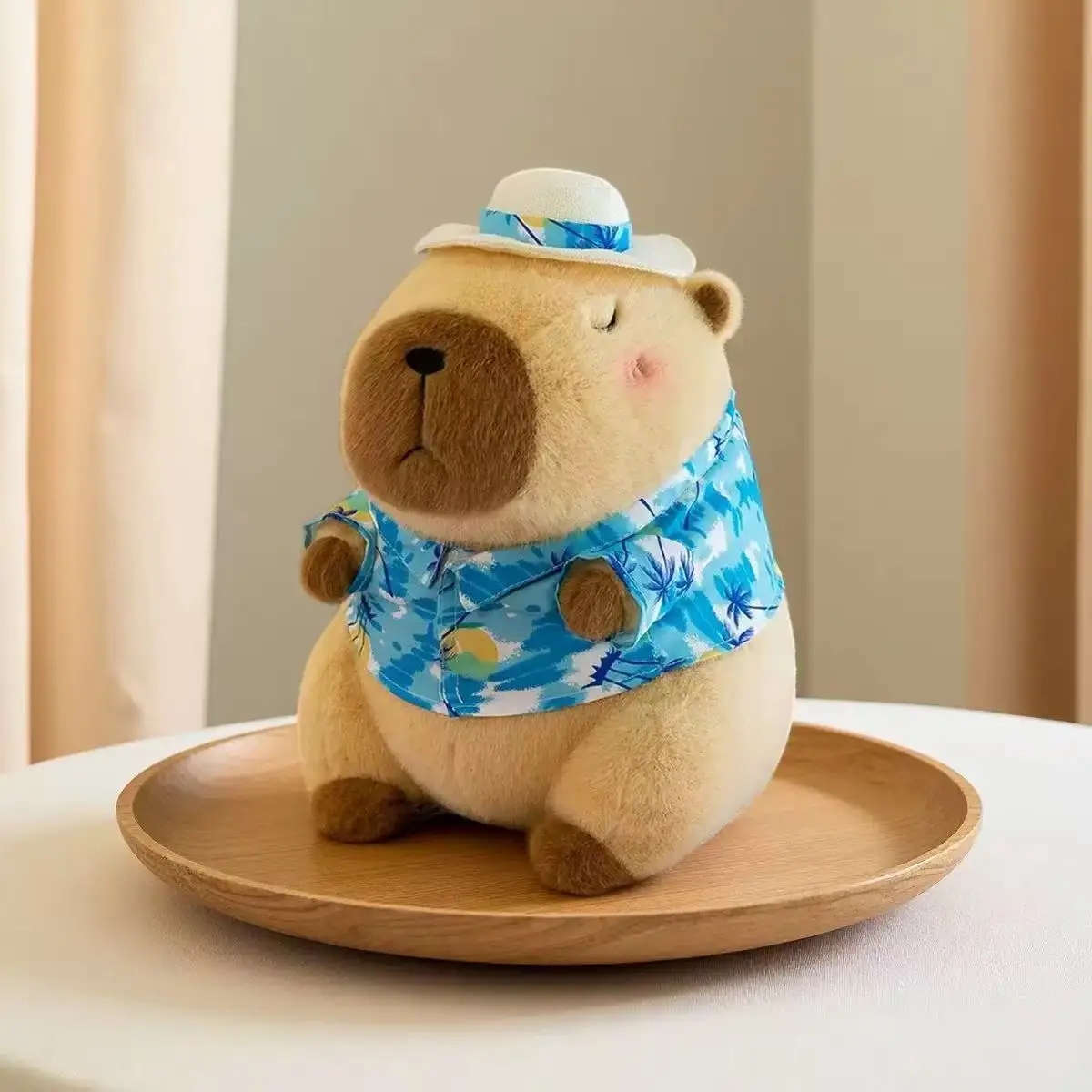 23cm Capybara Plush Simulation Capibara Anime Fluffty Toy Cute Doll Stuffed Animals Soft Doll Plush Christmas Thanksgiving Gift