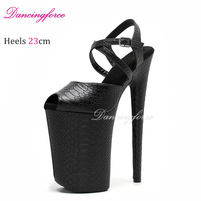 Sexy Snake Exotic 23CM/9inches Pole Dance shoes Stripper Platform High Heels Shoes Sexy Pole Dance Sandals