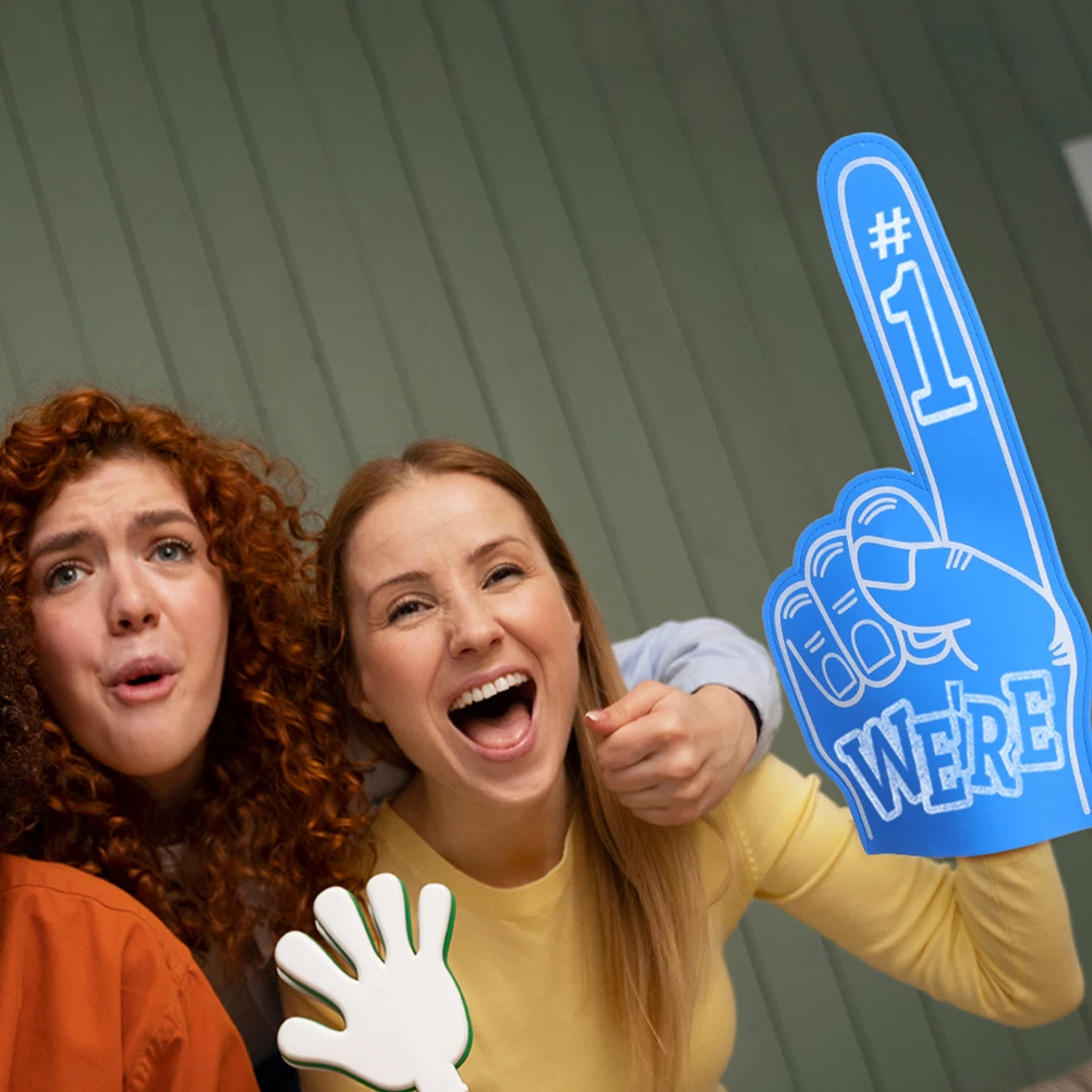 

6 Pcs EVA Foam Finger Sleeves for Cheerleading Sports Party Supplies Comfortable Reusable Lightweight Protection