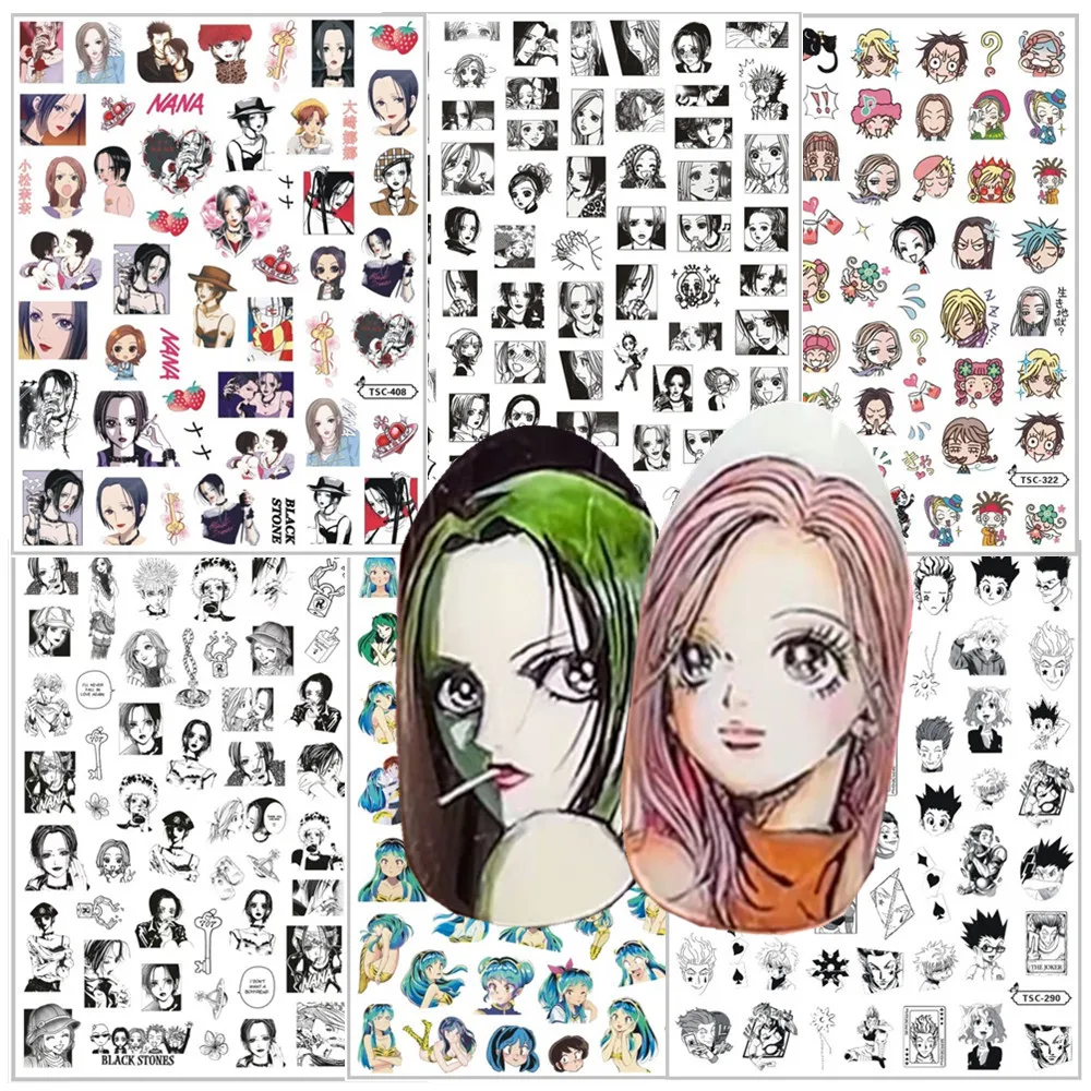 

TSC-438 Komatsu Oosaki Nana Anime 3d Nail Art Stickers Decal Slider Template Diy Nail Tool Decorations