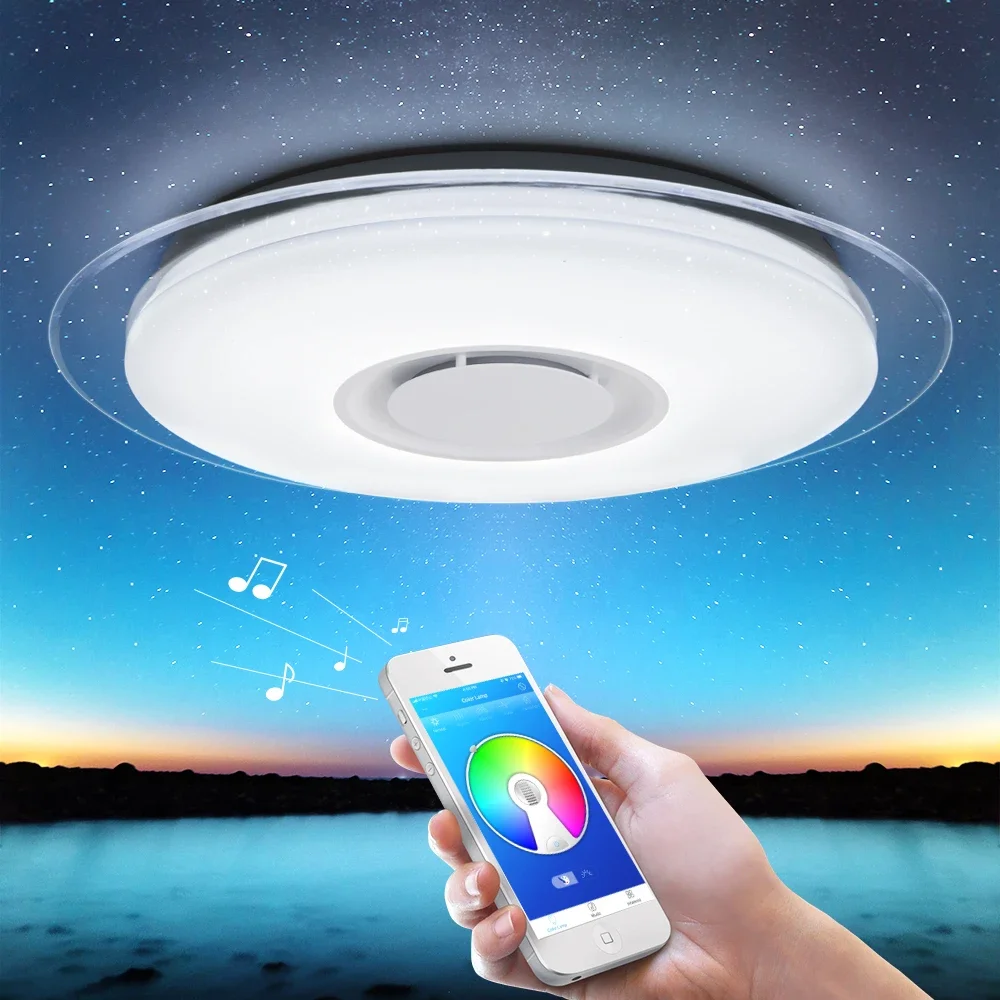 Modern LED ceiling Lights home lighting 36W 48W 52W 72W APP  Music light bedroom lamps Smart ceiling lamp