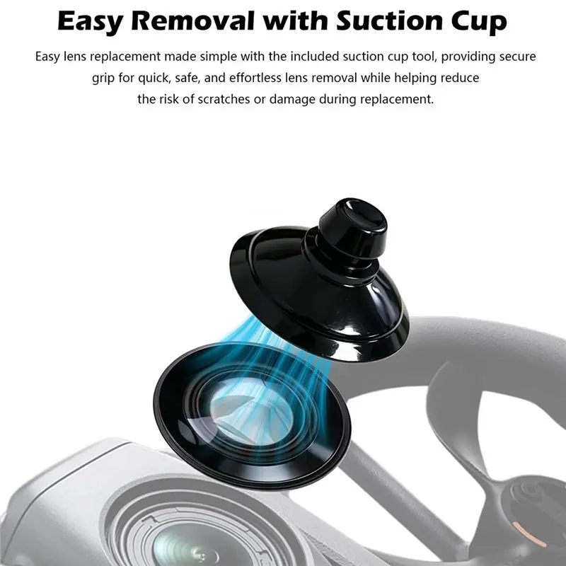 [NEW!A25P】 2PCS Lens Replacement Kit For DJI Avata 360 Drone Portbale Optical Glass With Aluminum Alloy Ring Removal Tools