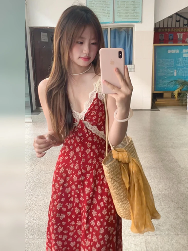 Retro Red Lace Flor… - image