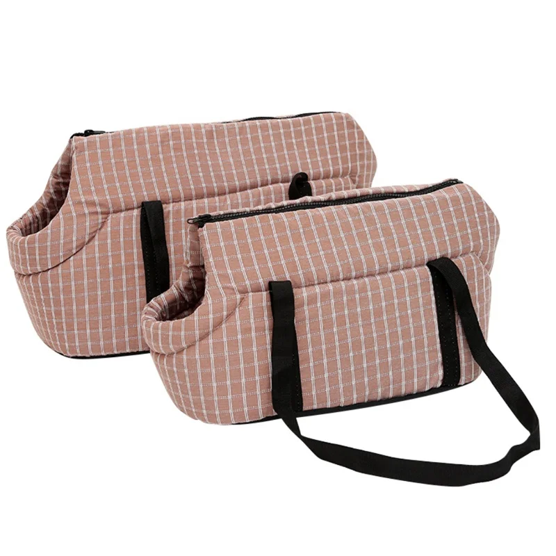 Pet Carriers Portable Breathable Bag Small Pets Cat Dog Carrier Bags Outdoor Travel Pets Handbag With Locking Safety Zipper Bag