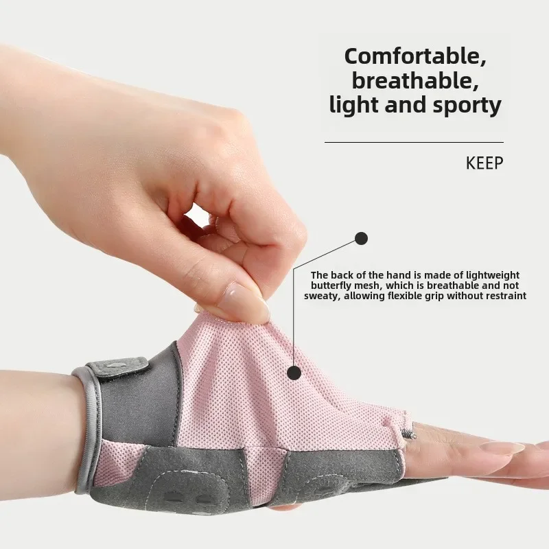 الرياضة في الهواء الطلق قفازات ركوب الدراجات نصف اصبع اللياقة البدنية قفازات السيدات الصيف عدم الانزلاق مقاومة للاهتراء قفازات التدريب مقاومة للصدمات