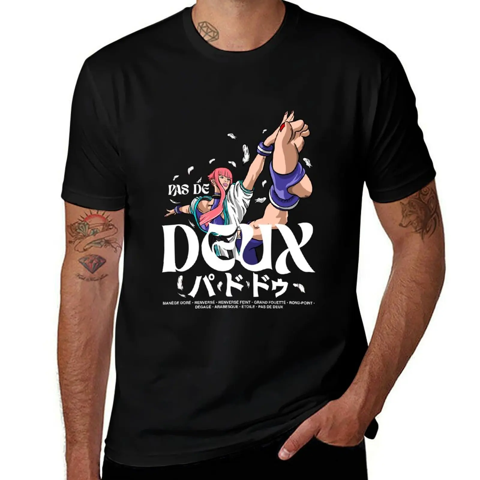 Camiseta Manon's Pas de Deux, Camiseta de algodón negra lisa para hombre, paquete, camiseta gráfica para hombre, camiseta de diseñador para hombre