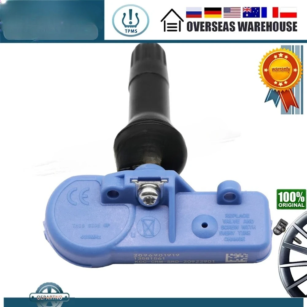 نظام مراقبة ضغط الإطارات لعام 2014-2019 أوبل كورسا E آدم فوكسهول شيفروليه 433 ميجا هرتز مستشعر الإطارات 13581561 #5