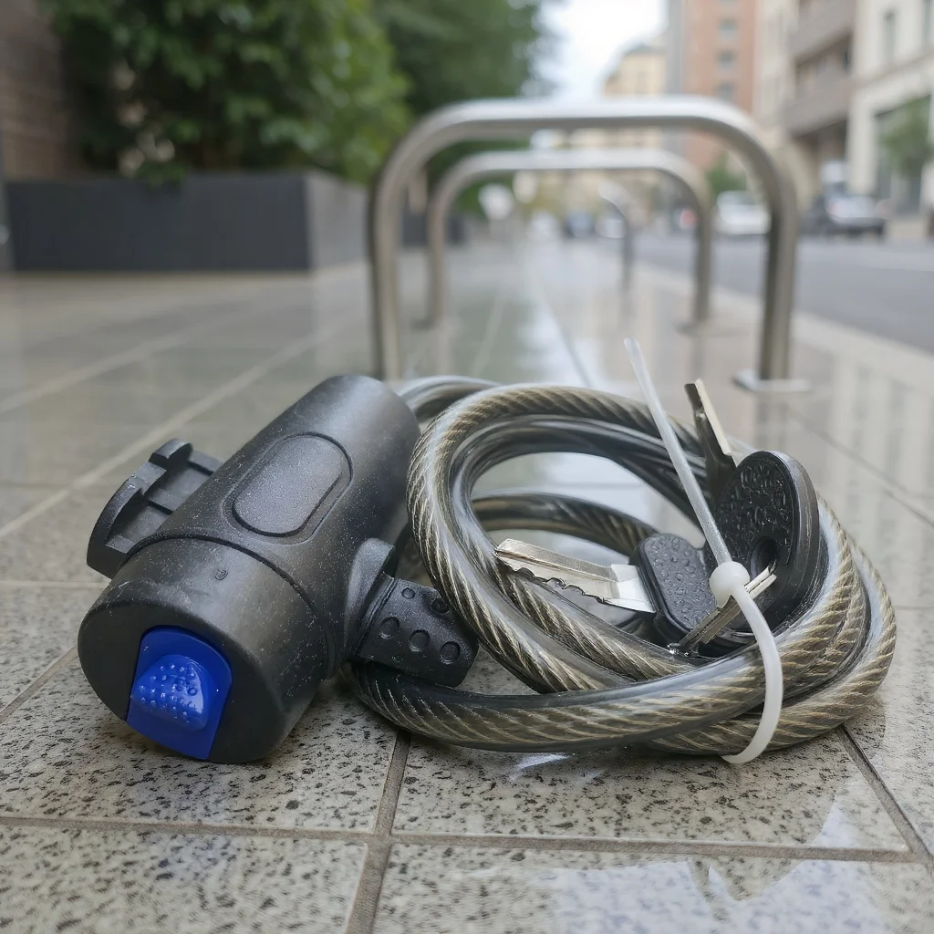 

Heavy Duty Motorcycle Chain Lock, Metal Anti Theft Bike Lock with 2 Keys for Maximum Security