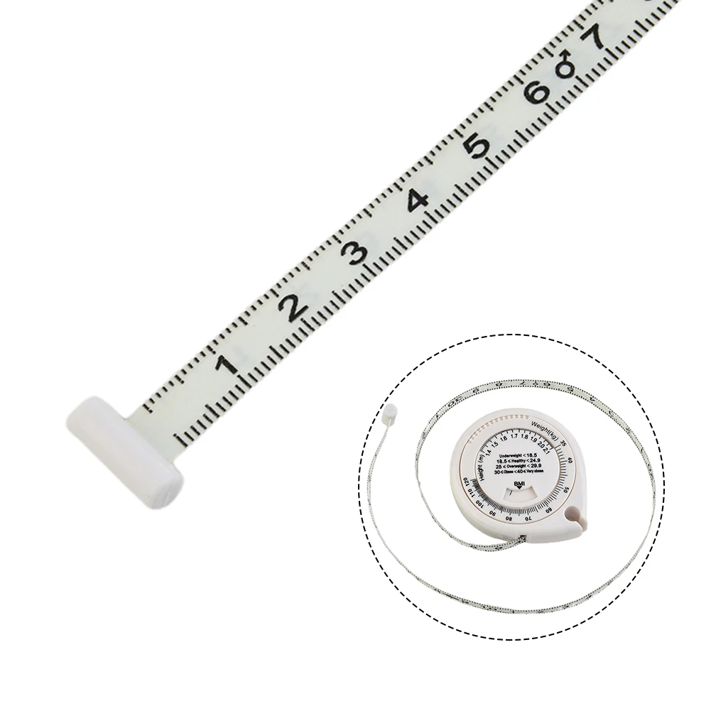 Retractable Tape Measure 150 Cm Accurate BMI Calculator Diet Tape High Quality Measures Tools Plastic Protable