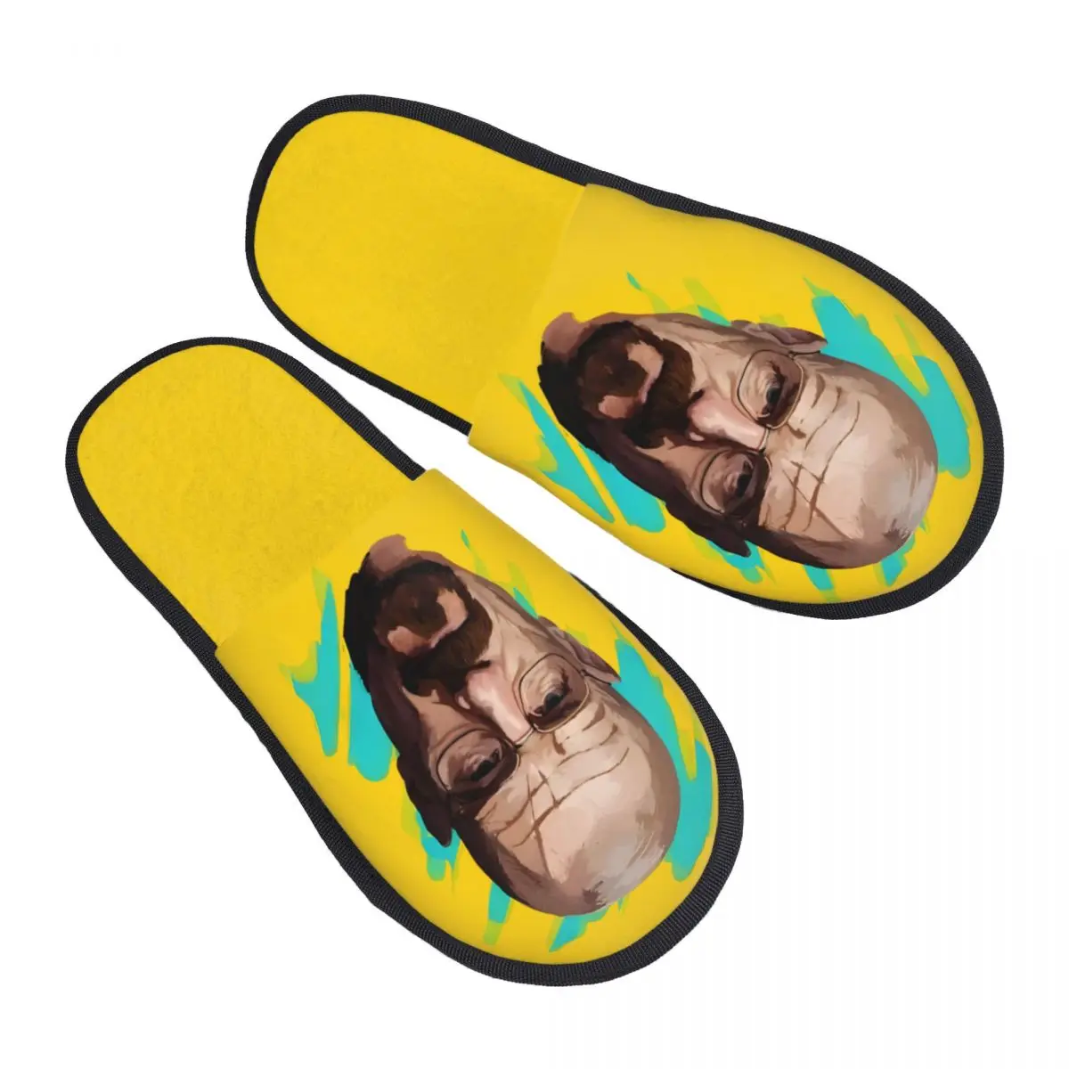 Custom Breaking Bad Memory Foam Slippers Women Comfy Warm TV Show House Slippers