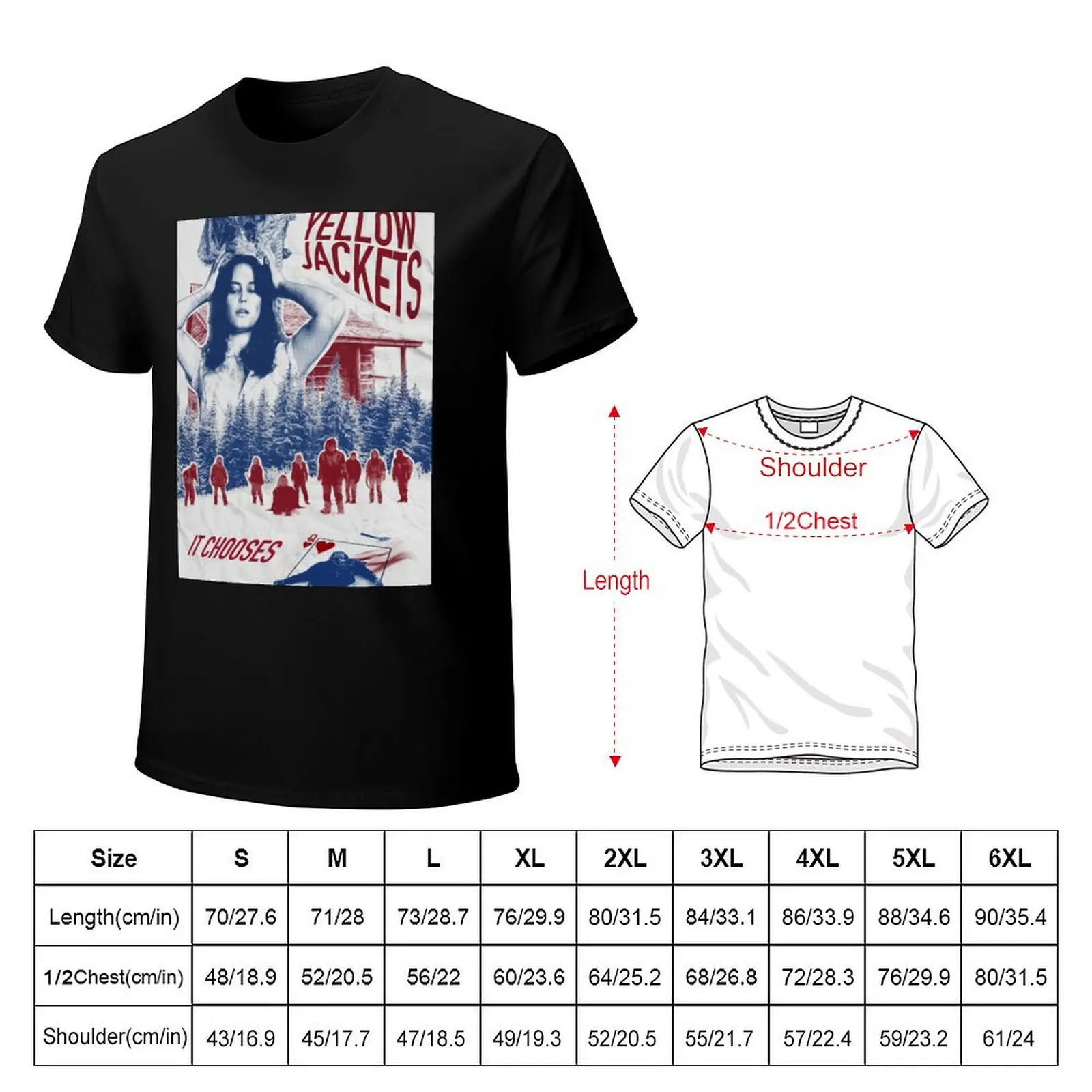 Yellowjackets T-Shirt Big Size Short Sleeve Tee for Men