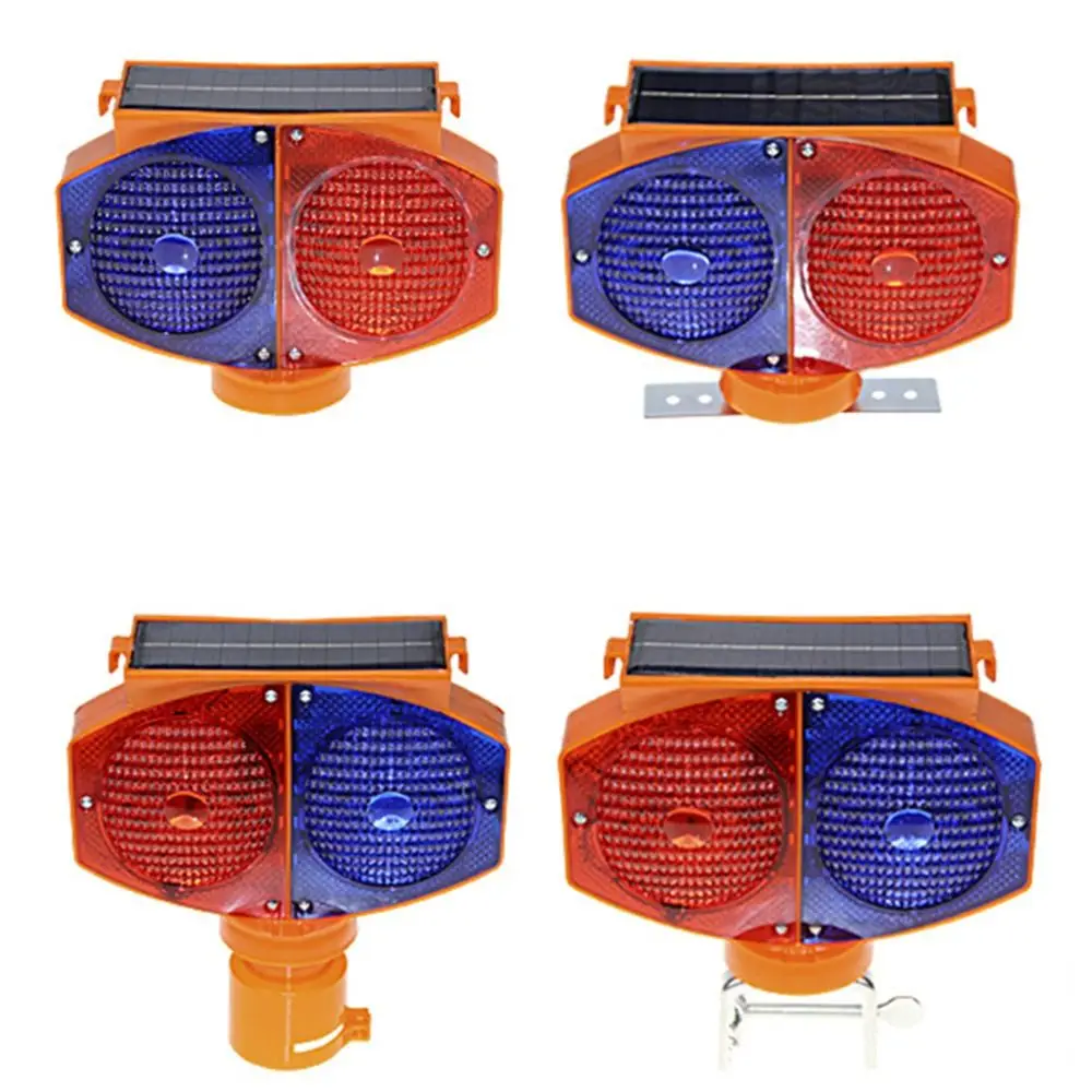

Sensitive Flashing Flashing Warning Light Red and Blue Flash Dust Prevention LED Solar Light Waterproof Super Bright