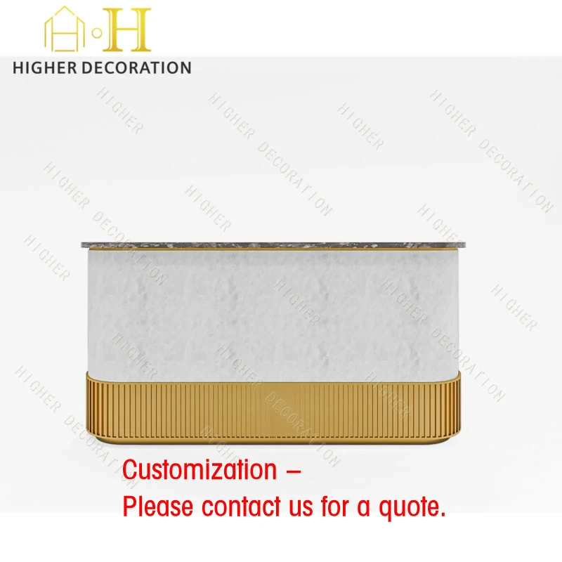 custom.Restaurant Coffee Bar Counter Company Reception Desk Beauty Salon & Shopping Mall Kiosk Cashier Counter Checkout Counter