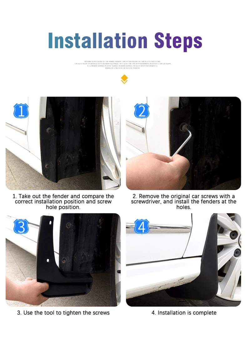 Car Mudguards For Hyundai Custo Car Accessories Custin 2022 2021~2026 Flares Splash Guards Mud Flaps Mudflaps Auto Accessorios