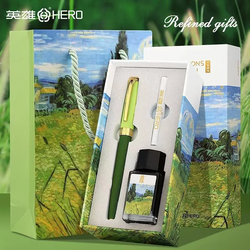 

Hero A201 Fountain Pen Set School Supply Gift for Students Writing Practice Luxury Pen for Boys Girls Teens Literary Gift