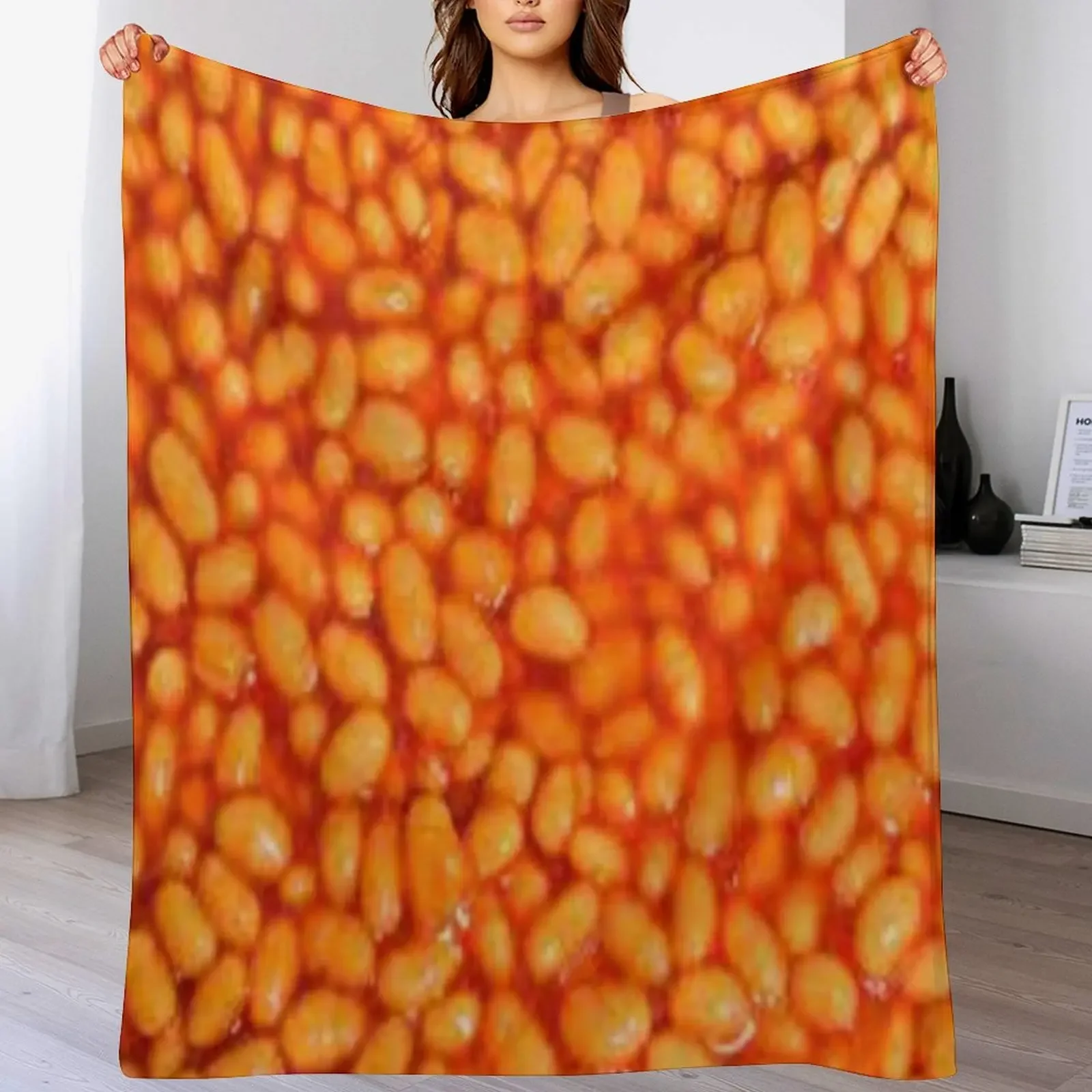 baked beans Throw Blanket Sleeping Bag Stuffeds For Sofa Thin valentine gift ideas Blankets