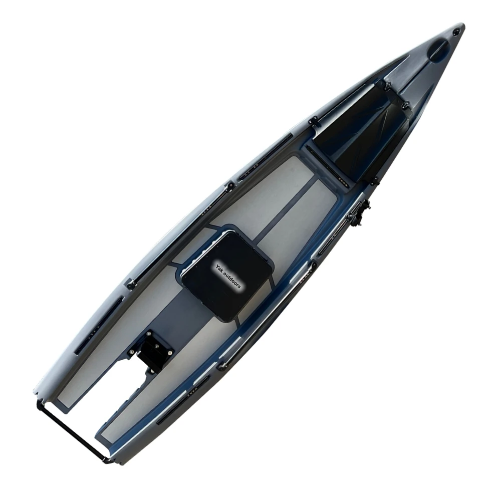 13ft Solo Skiff Sea Ka HDPE Plastic Motorized High-Speed Eco-Friendly Big Storage Surfing Maneuverability