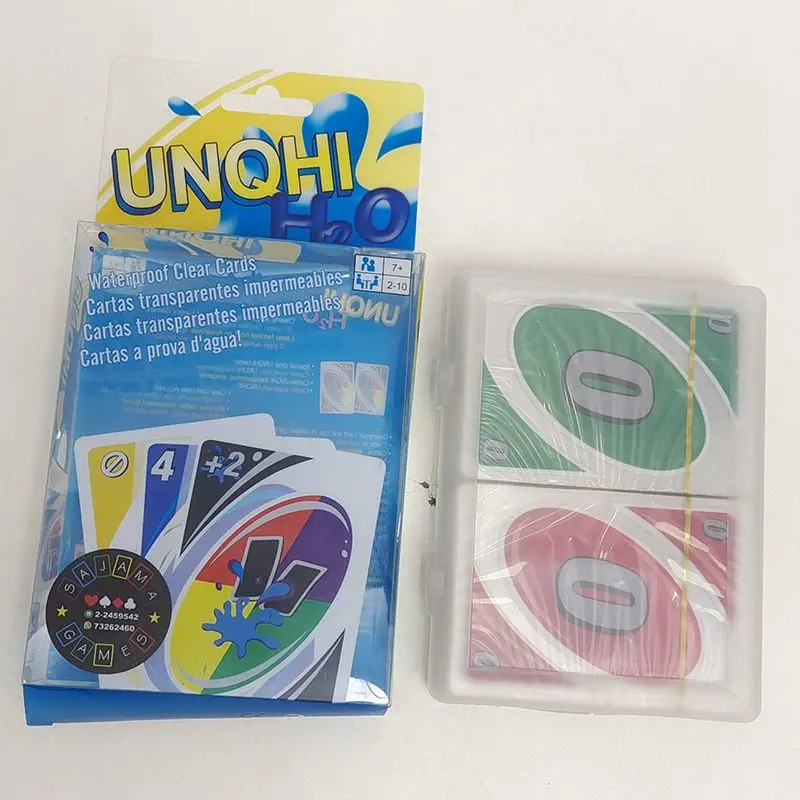 UNQHI crystal version board game card Mattel 112 water cards PVC brand high-definition durable card game party entertainment