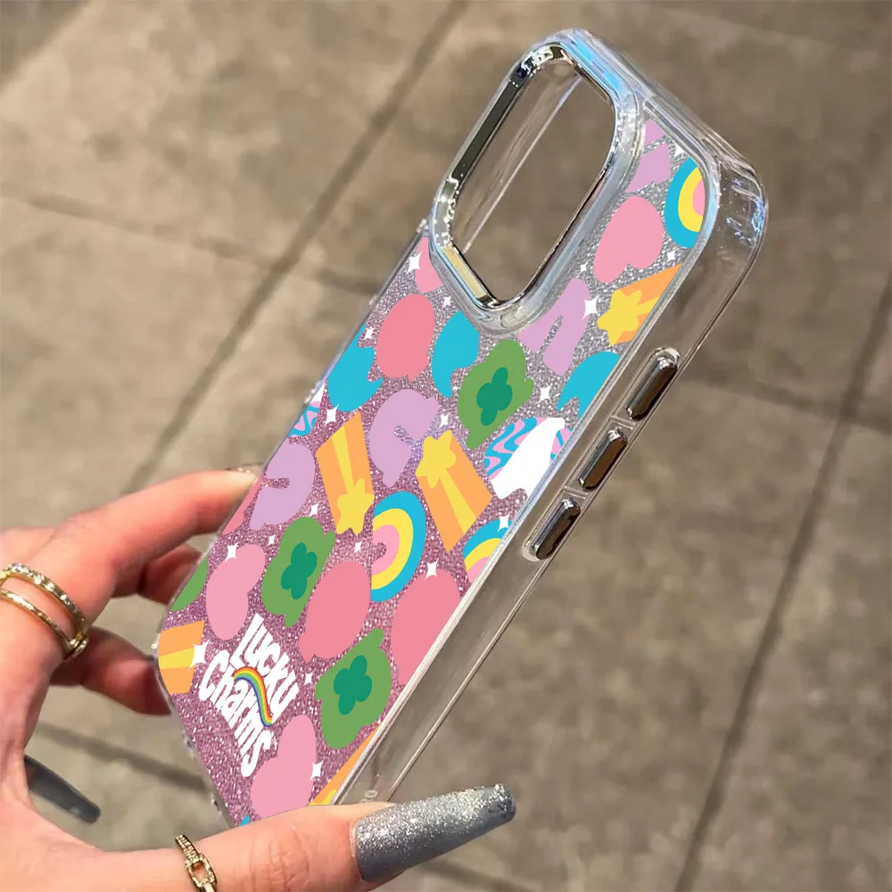 화려한 사랑 선물 도금 투명 폰 케이스 (OPPO Reno2 Reno4 Reno5 Reno6 Reno8 Reno11 Reno12 Reno13 Z T F Pro 4G 5G 용)