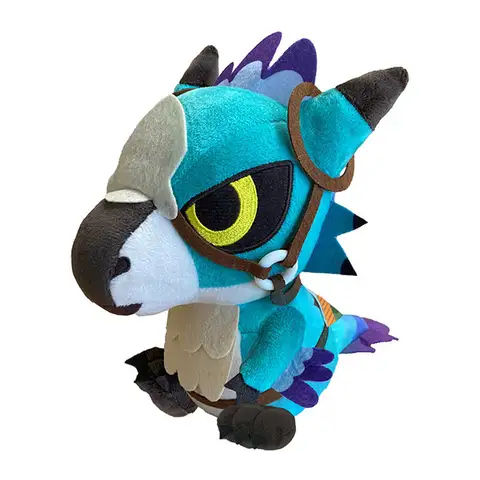 Genuine Monster Hunter Wilds Deformed Plush Seikret 18cm Chibi Plush Doll Game Merchandise Decorative Ornament Collectible Gift