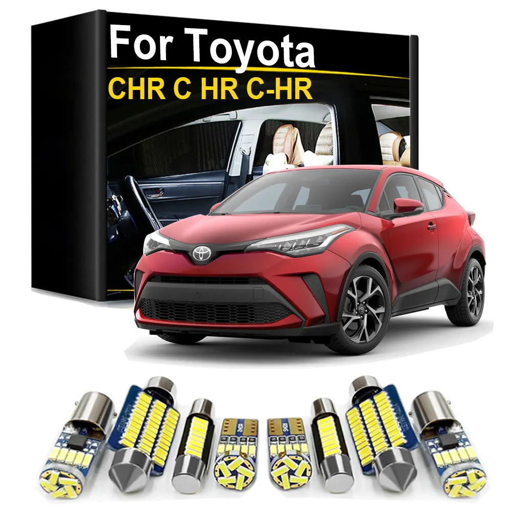 LED-Innenbeleuchtungsset für Toyota C-HR CHR C HR 2016 2017 2018 2019 2020 2021 Canbus Leselampe Kartenleuchte Deckenleuchte Kofferraumleuchte Kennzeichenleuchte