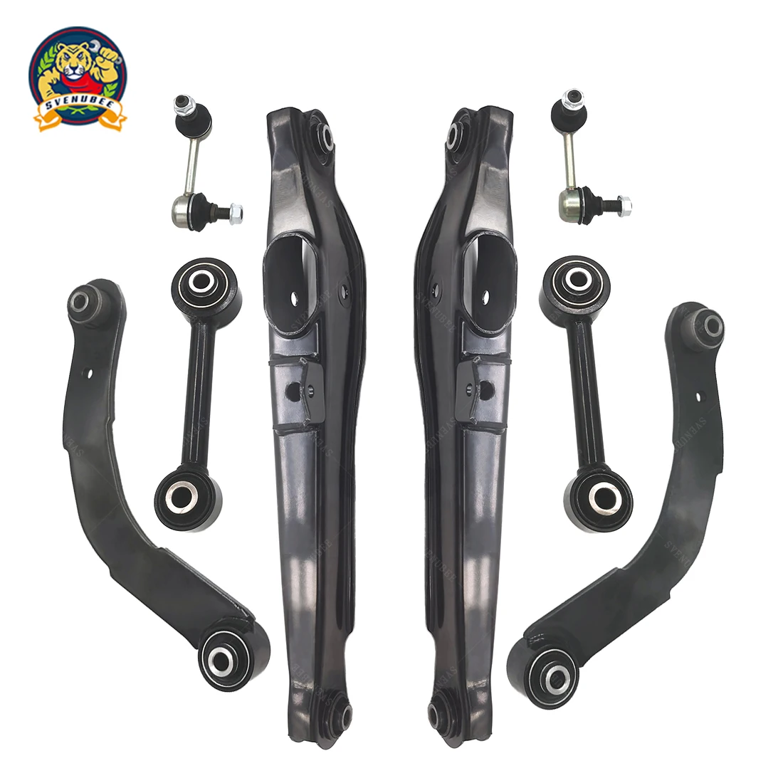 Svenubee 8pcs Rear Upper Control Arms Lateral Links Sway Bar Links for Jeep Compass Patriot Dodge Caliber 2007 2008 - 2012