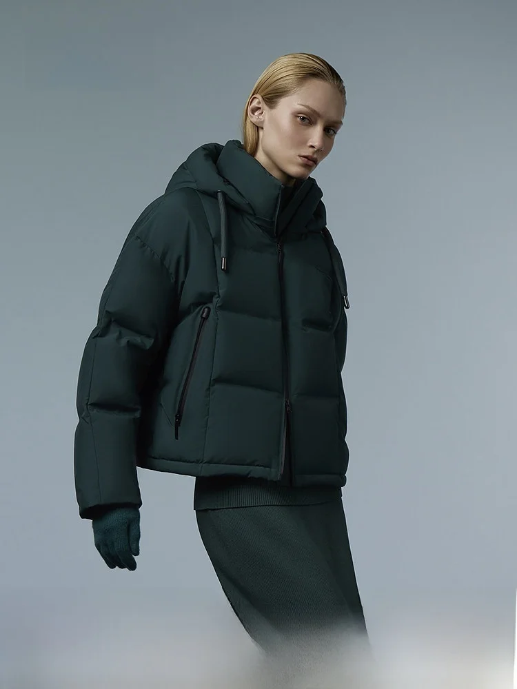 

Bosideng New Women's Short Fashionable down Jacket Waterproof Windproof Warm Paris Line Style Government Subsidy Polyester Fiber