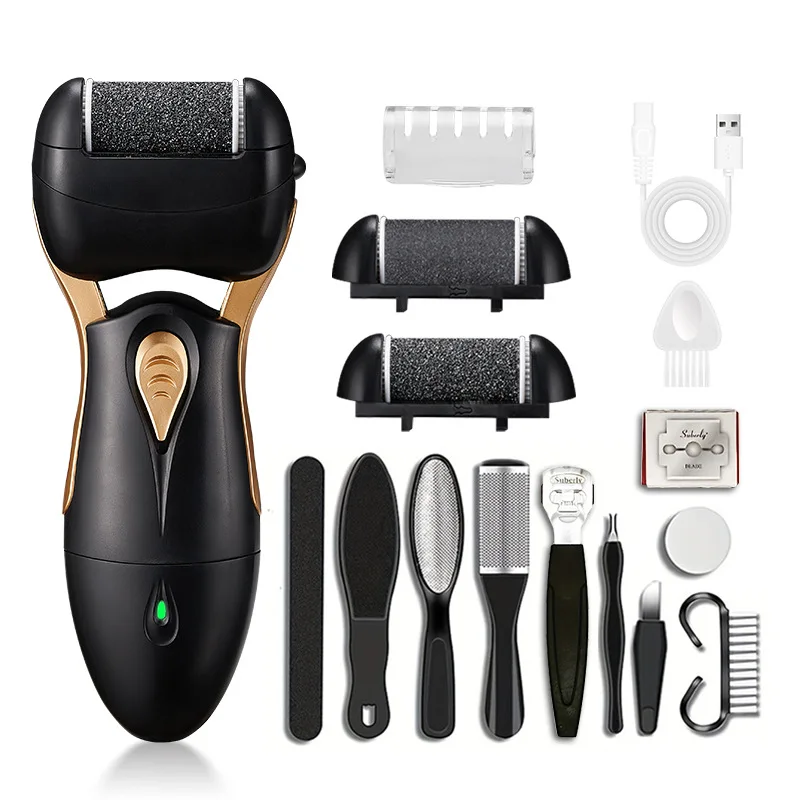 

Electric foot file Home portable electric foot grinder,a replaceable grinding head foot care device,removing dead skin