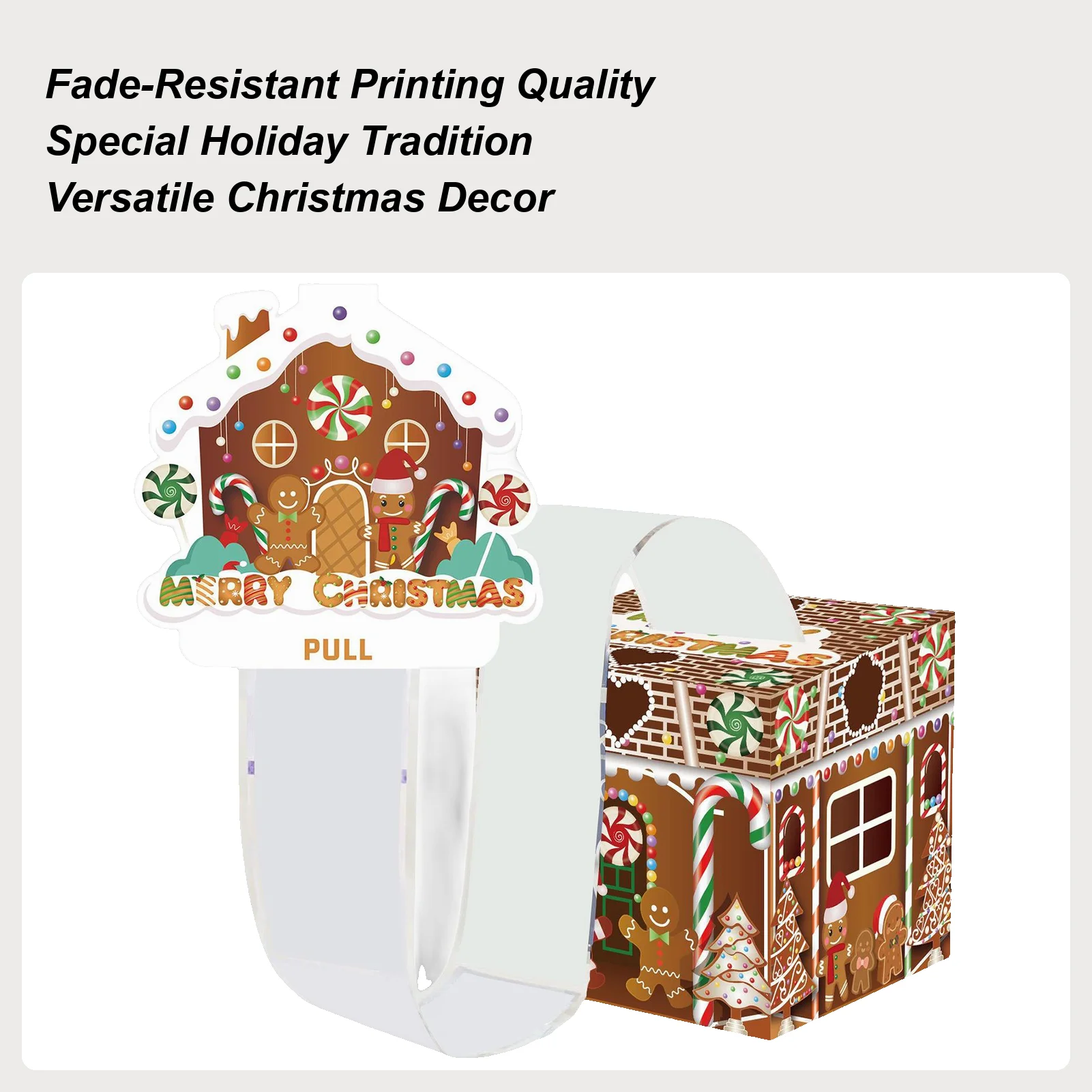 Christmas Surprise Money Box Gingerbread Man Festive Party Favors Christmas Money Holders For Cash For Family Friends Kids
