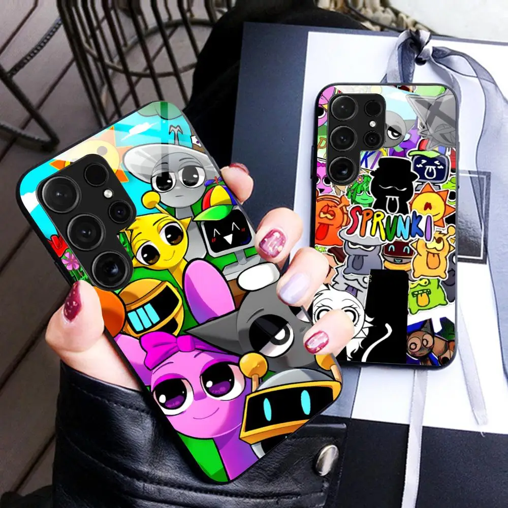 Sprunki Music Phone Case for Samsung Galaxy S26 S25 S24 S23 S22 S21 S20 Note20 Plus FE Ultra Glass Protective Cover