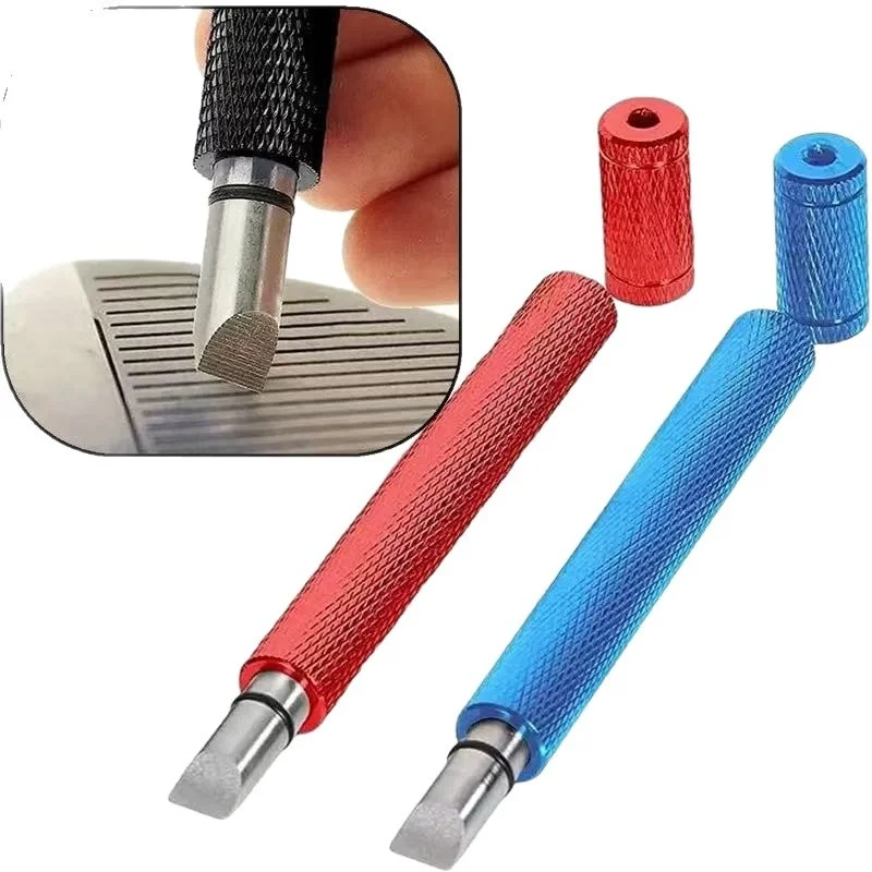 1pc Golf Wedge Iron Groove Sharpener Club Cleaner Cleaning Tool Course Golf Groove Cutter Tool Golf Training Aids