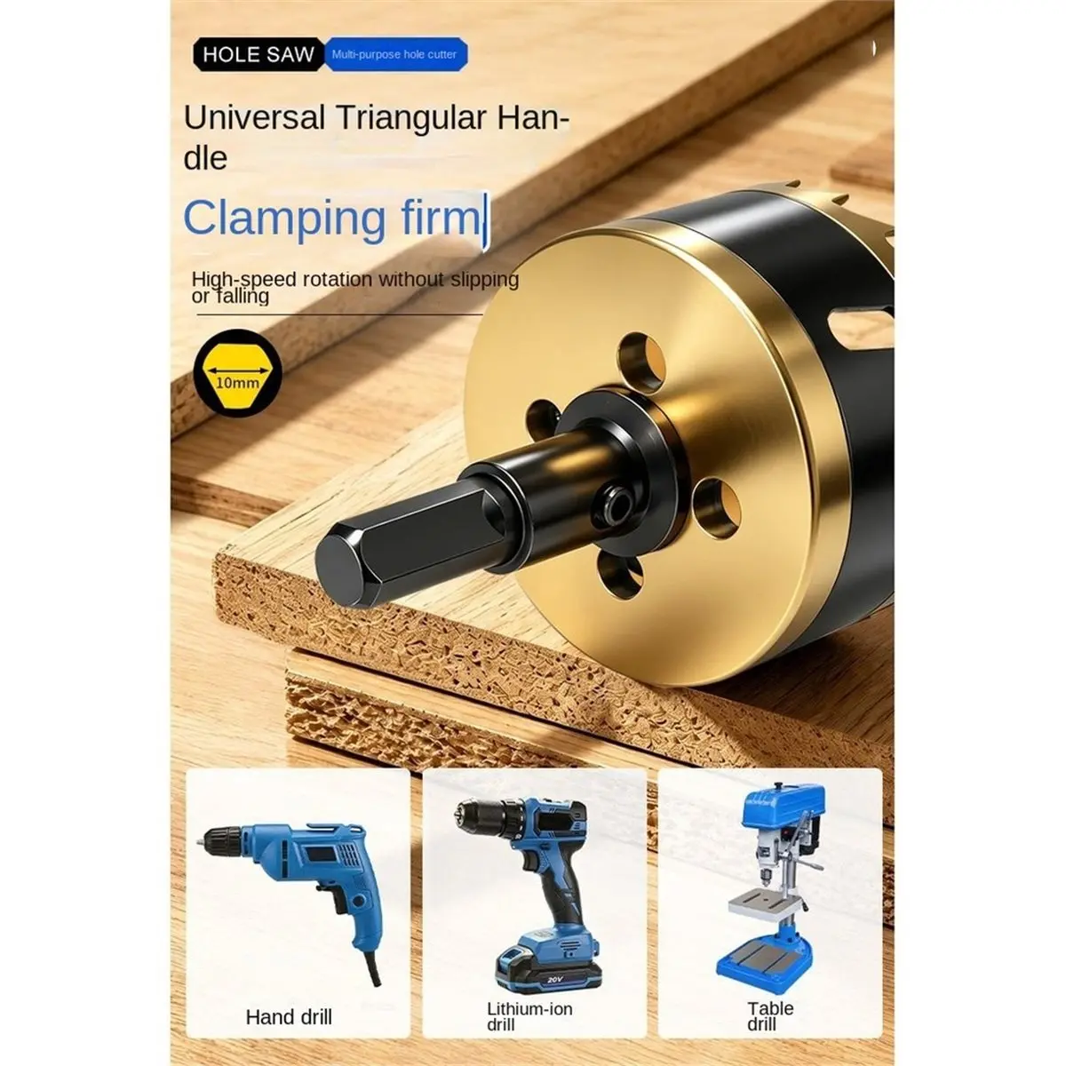 Winter Essential Bi-Metal Hole Saw 80mm Wood Plywood Plastic Gypsum Drywall Ceiling Drill One-Piece Wall No Breakage Continuous