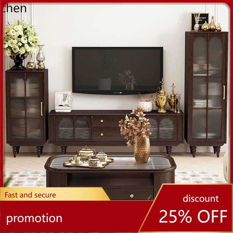 

ZMLTV Cabinet High and Low Solid Wood Storage Locker Dining Side Wine Cabinet