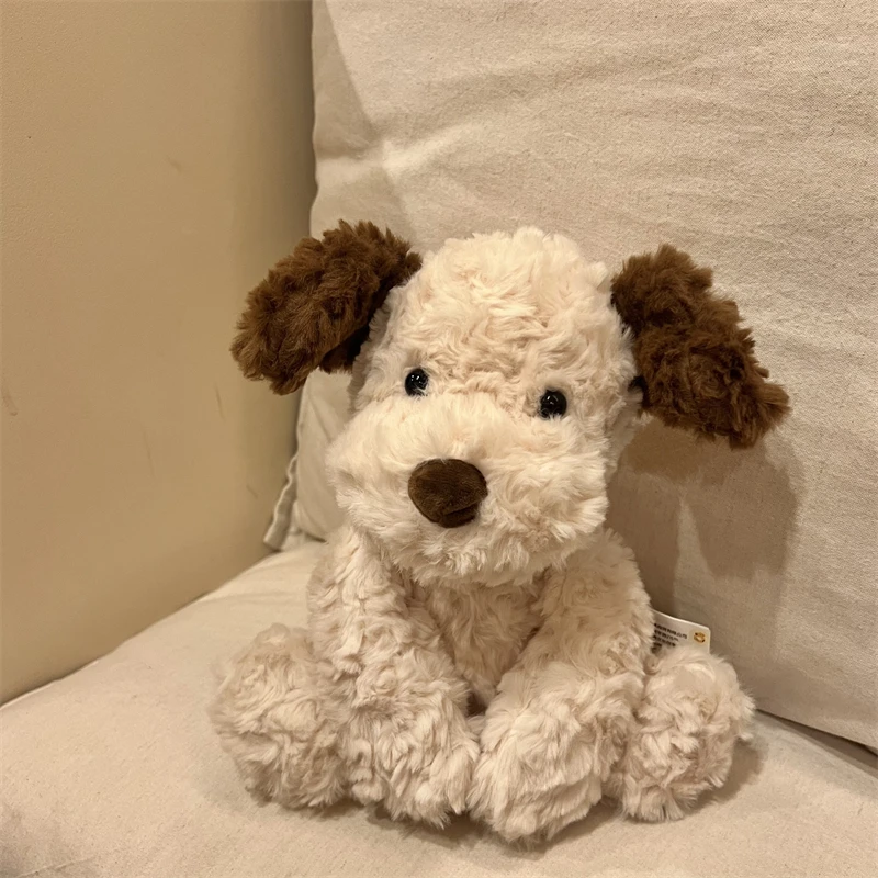 

Christmas Cute And Wronged Little Dog Plush Toy Soft And Comfortable Doll Sleeping Pillow Bed For Birthday Presents