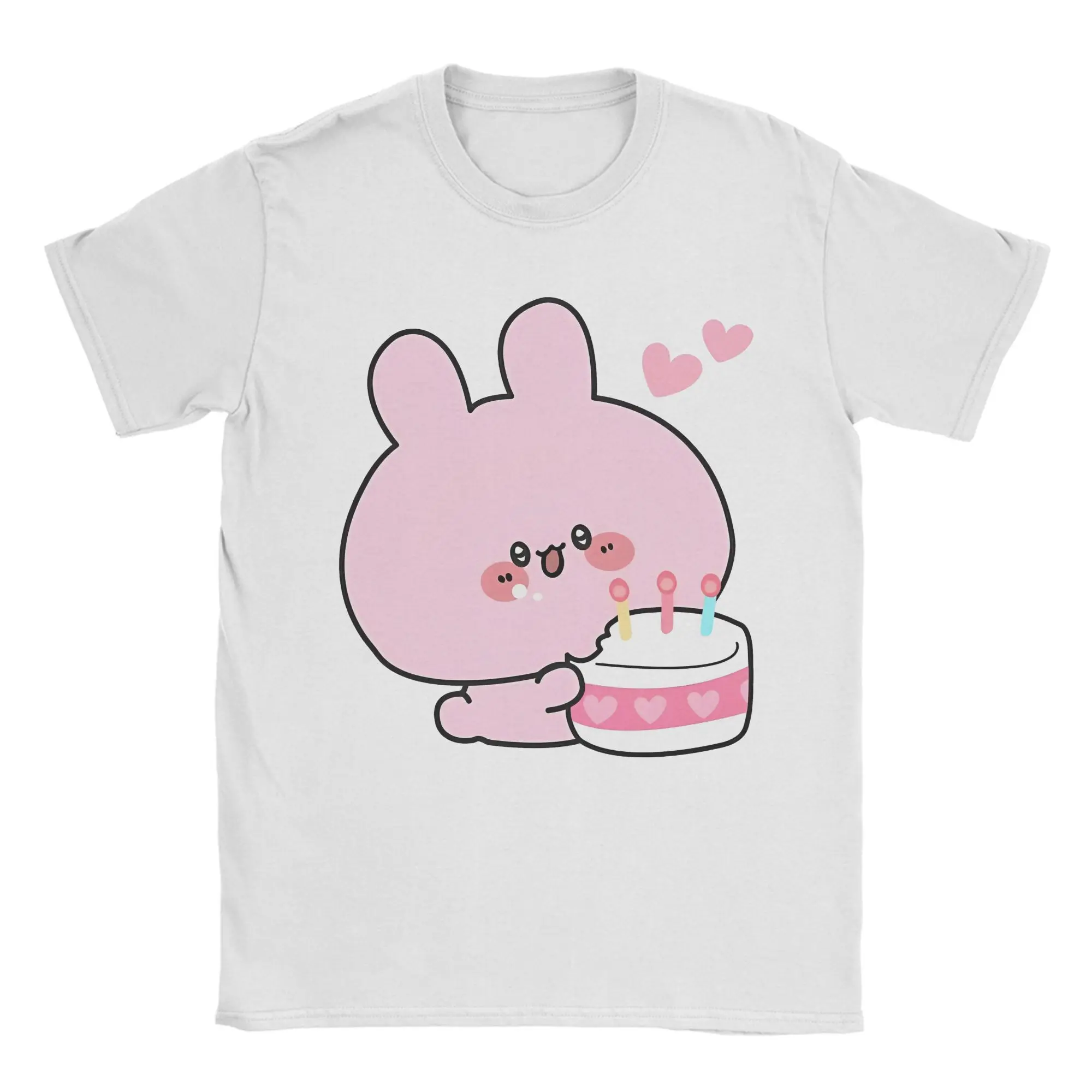 

Asamimichaan Cute Asamimi Pink's Birthday Delight T Shirt Cotton Tops Vintage Short Sleeve Round Collar Tees Gift Idea T-Shirt